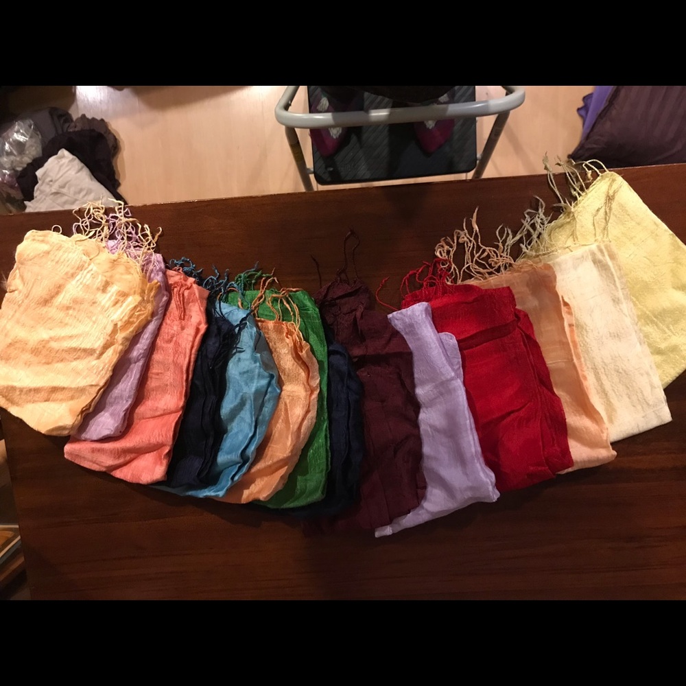 Silk scarves